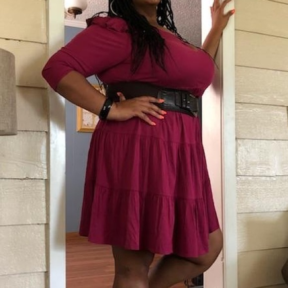 Ruffle tiered peasant boho dress - Picture 4 of 4